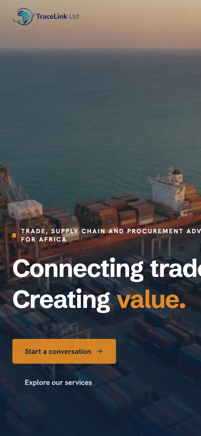 TraceLink Ltd mobile site